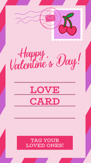 Valentine's Day Postcard Instagram story Image Preview