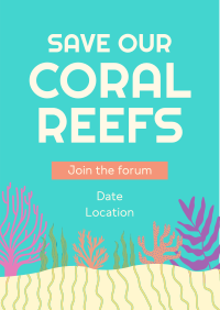 Coral Reef Conference Flyer Image Preview