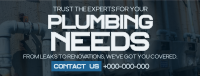 Modern Minimalist Plumbing Services Facebook Cover Design