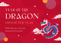Year Of The Dragon Postcard Image Preview