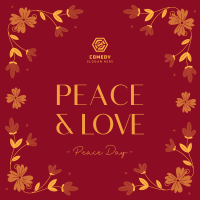 Floral Peace Day Instagram post Image Preview