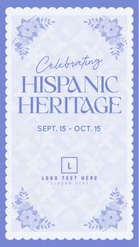Floral Hispanic Heritage Instagram reel Image Preview