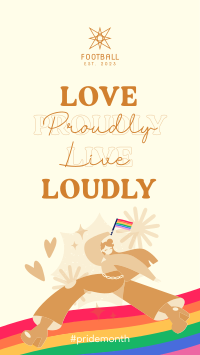 Lively Pride Month Facebook Story Design