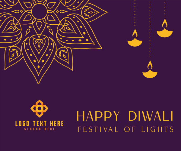 Diwali Celebration Facebook Post Design Image Preview