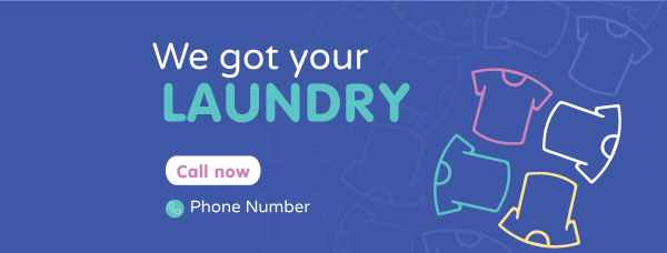 We Got Your Laundry Facebook Cover Design Image Preview