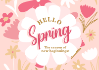 Spring Has Sprung Postcard Design