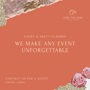 Event and Party Planner Scrapbook Instagram post Image Preview