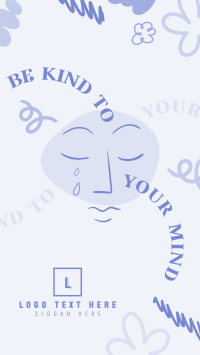 Be Kind To Your Mind YouTube Short Design