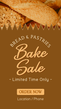 Homemade Bake Sale  Facebook Story Design