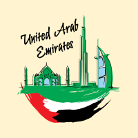 UAE City Scribbles Instagram post Image Preview