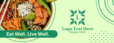 Healthy Food Sushi Bowl Facebook cover Image Preview