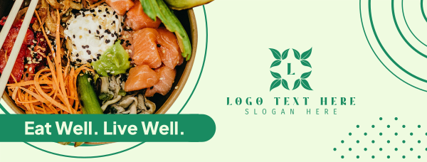 Healthy Food Sushi Bowl Facebook Cover Design Image Preview