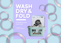Wash Dry Fold Postcard Image Preview