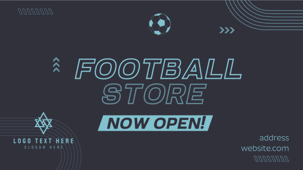 Football Supplies Facebook Event Cover Design