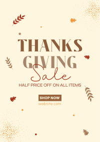 Thanksgiving Sale Poster Image Preview