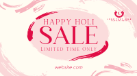 Brush Holi Festival Sale Facebook Event Cover Design