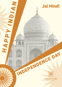 Indian Flag Independence Poster Design