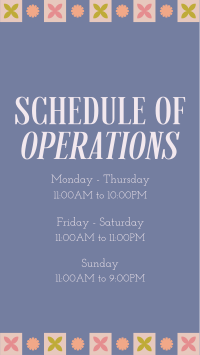 Floral Operating Hours TikTok Video Image Preview