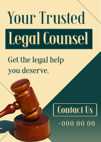 Trusted Legal Counsel Poster Design