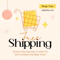 New Year Free Shipping Instagram post Image Preview