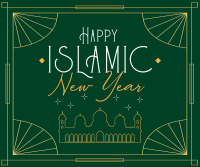 Elegant Islamic Year Facebook Post Design