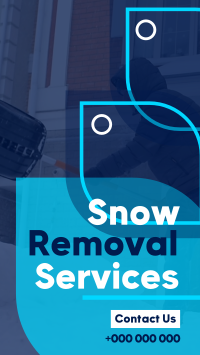Simple Snow Removal Facebook Story Design