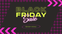 Black Friday Sale Promo  Facebook Event Cover Design