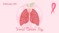 Lungs World Cancer Day  Zoom background Image Preview
