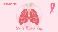 Lungs World Cancer Day  Zoom Background Image Preview