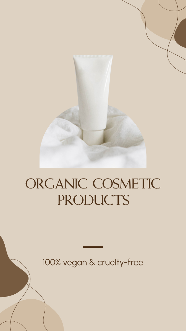 Organic Cosmetic Instagram Story Design Image Preview