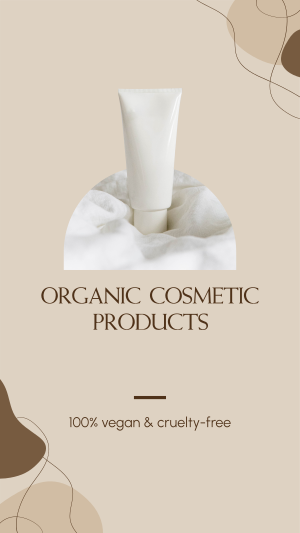 Organic Cosmetic Instagram story