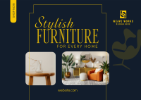 Stylish Furniture Store Postcard Image Preview