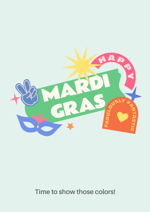 Happy Mardi Gras Poster Image Preview