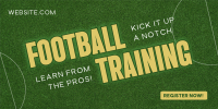 Minimalist Football Training Twitter Post Image Preview