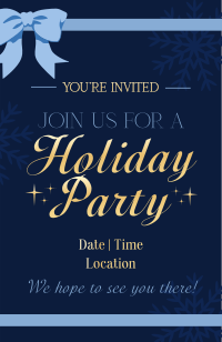 Holiday Elegant Closed Invitation Preview