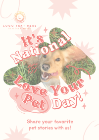 Flex Your Pet Day Poster Design