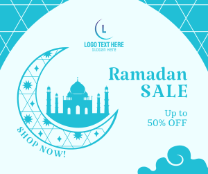 Ramadan Moon Discount Facebook post