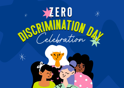 Zero Discrimination for Women Postcard Image Preview