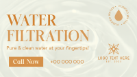 Water Filter Business Facebook Event Cover Design