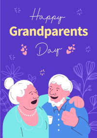 Happy Grandparents Day Poster Design