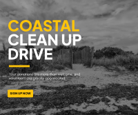 Coastal Clean Up Facebook Post Design