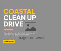 Coastal Clean Up Facebook post Image Preview