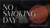 Modern No Smoking Day Facebook Event Cover Design