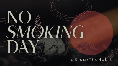 Modern No Smoking Day Facebook event cover Image Preview