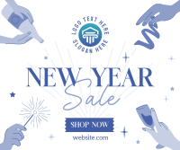 New Year Sale Facebook Post Design