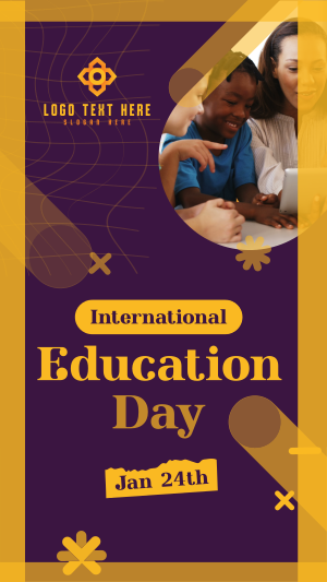 Happy Education Day  Instagram story Image Preview