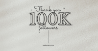 Minimal 100k Followers Facebook ad Image Preview