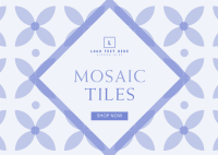 Mosaic Tiles Postcard Image Preview