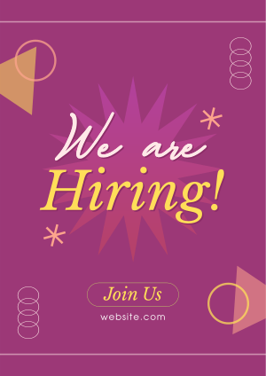 Quirky We're Hiring Flyer Image Preview