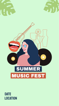 Summer Music Festival Instagram story Image Preview